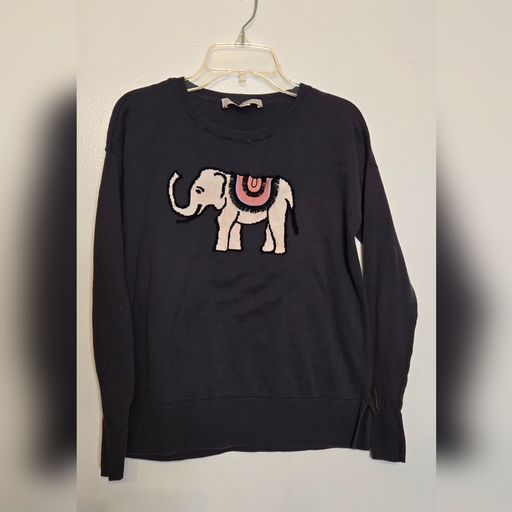 Elephant Sweater, LOFT, 100% Cotton, XS
